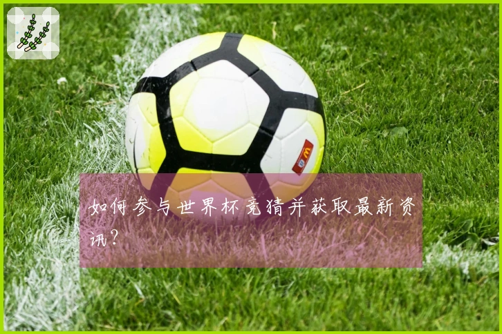 如何参与世界杯竞猜并获取最新资讯？